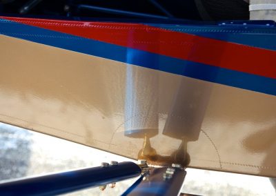 Detail photo of Savage Norden wing strut attachment